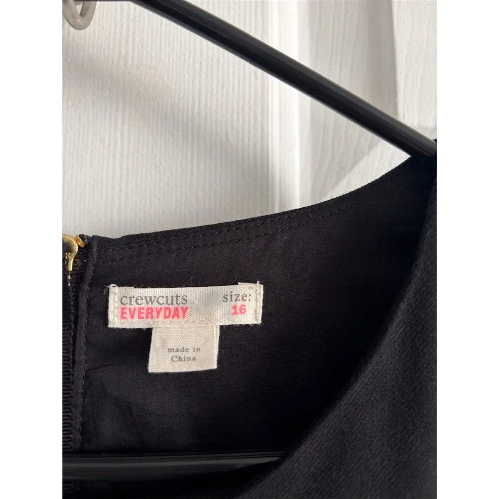 Crewcuts Girl’s Everyday Sleeveless Black Uniform Jumper Dress Size 16